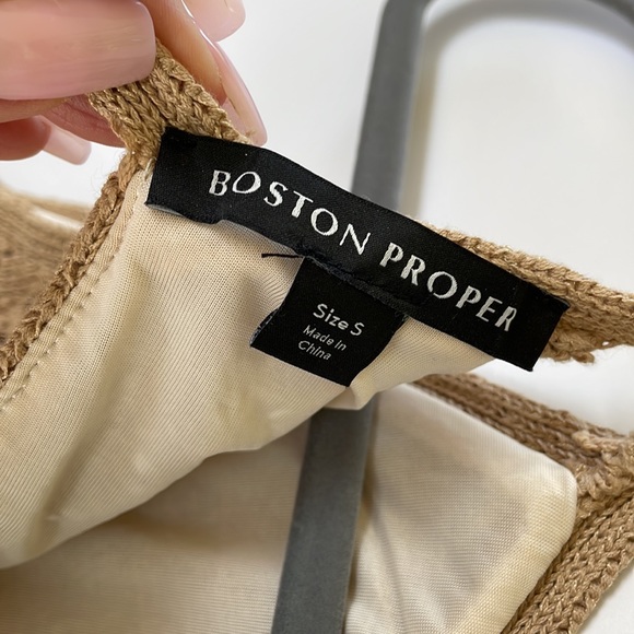 Boston Proper women’s gold maxi summer dress - Picture 4 of 8